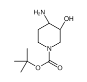 顺式-4-氨基-1-boc-3-羟基哌啶结构式