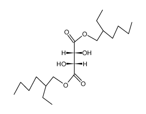 bis(2-ethylhexyl) [R(R*,R*)]-tartrate结构式