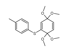 3,3,6,6-tetramethoxy-1-p-tolylsulfenylcyclohexa-1,4-diene Structure
