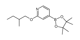 2-(2-methylbutoxy)-4-(4,4,5,5-tetramethyl-1,3,2-dioxaborolan-2-yl)pyridine Structure