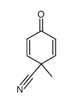 1-methyl-4-oxocyclohexa-2,5-dienecarbonitrile Structure