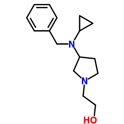 2-{3-[Benzyl(cyclopropyl)amino]-1-pyrrolidinyl}ethanol结构式