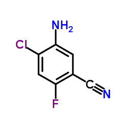 5-Amino-4-chloro-2-fluorobenzonitrile Structure