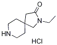 2-Ethyl-2,8-diazaspiro[4.5]decan-3-one hydrochloride结构式