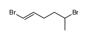 1,5-dibromohex-1-ene Structure