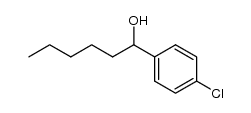 1-(4-chlorophenyl)-1-hexanol结构式