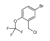 4-bromo-2-(chloromethyl)-1-(trifluoromethoxy)benzene结构式