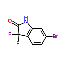 6-bromo-3,3-difluoroindolin-2-one structure