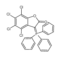 4,5,6,7-Tetrachloro-3-triphenylphosphoranylidenebenzo[b]furan-2(3H)-one结构式