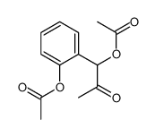 [2-(1-acetyloxy-2-oxopropyl)phenyl] acetate Structure