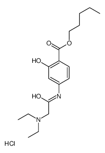 pentyl 4-[[2-(diethylamino)acetyl]amino]-2-hydroxybenzoate,hydrochloride Structure