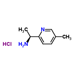 (1S)-1-(5-Methyl-2-pyridinyl)ethanamine hydrochloride (1:1) Structure