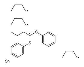 1,1-bis(phenylsulfanyl)butyl-tributylstannane Structure