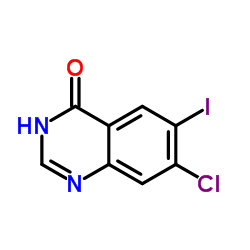 7-Chloro-6-iodo-4(3H)-quinazolinone结构式