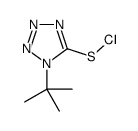 (1-tert-butyltetrazol-5-yl) thiohypochlorite Structure