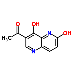 1-(4,6-Dihydroxy-1,5-naphthyridin-3-yl)ethanone structure