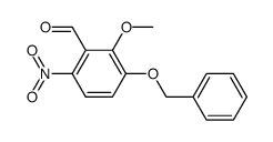 3-benzyloxy-2-methoxy-6-nitrobenzaldehyde Structure