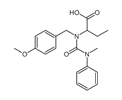 2-{[(4-methoxyphenyl)methyl][methyl(phenyl)carbamoyl]amino}butanoic acid Structure