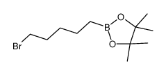 2-(5-bromopentyl)-4,4,5,5-tetramethyl-1,3,2-dioxaborolane Structure