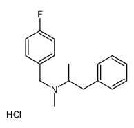 N-[(4-fluorophenyl)methyl]-N-methyl-1-phenylpropan-2-amine,hydrochloride结构式