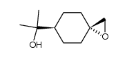 2-((3r,6r)-1-oxaspiro[2.5]octan-6-yl)propan-2-ol结构式