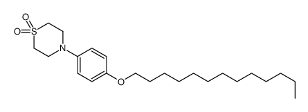 4-(4-tridecoxyphenyl)-1,4-thiazinane 1,1-dioxide结构式