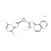 Imidazo[2,1-f][1,6]naphthyridine, 2-[(1S,2S)-2-(5,8-dimethyl[1,2,4]triazolo[1,5-a]pyrazin-2-yl)cyclopropyl]-3-methyl-结构式