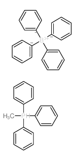 Phosphonium, methyltriphenyl-, tetraphenylborate(1-) structure