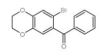 (7-溴-2,3-二氢-1,4-苯并二噁英-6-基)(苯基)甲酮结构式