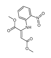 dimethyl 2-(2-nitrophenylamino)maleate Structure