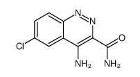 4-amino-6-chlorocinnoline-3-carboxamide结构式