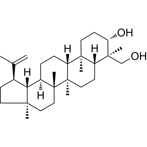 (3β,4α)-羽扇-20(29)-烯-3,23-二醇结构式