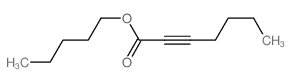 2-Heptynoic acid,pentyl ester Structure