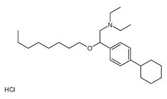 2-(4-cyclohexylphenyl)-N,N-diethyl-2-octoxyethanamine,hydrochloride结构式
