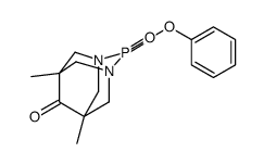 5,7-Dimethyl-2,6-dioxo-2-phenoxy-1,3-diaza-2-phosphaadamantane Structure