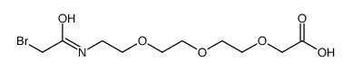 Bromoacetamide-PEG3-C1-acid Structure