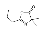 5(4H)-Oxazolone,4,4-dimethyl-2-propyl-(9CI)结构式
