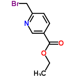 6-(溴甲基)吡啶-3-羧酸乙酯结构式