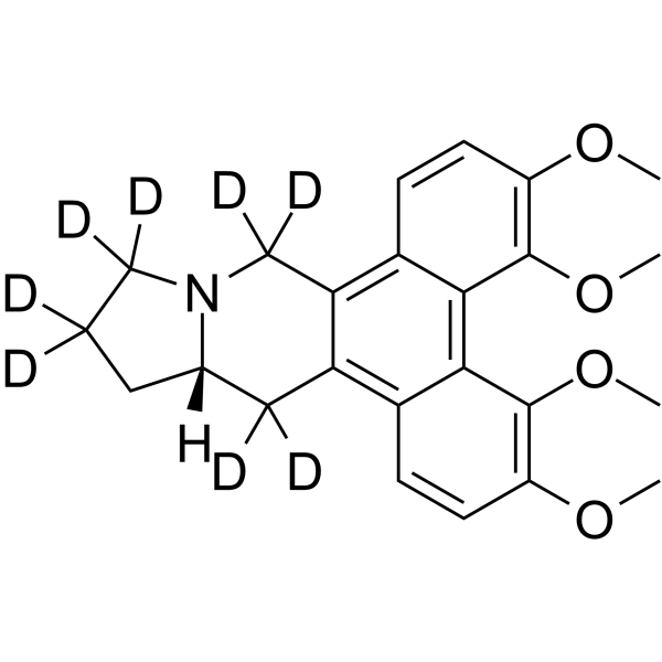 (+)-(S)-Tylophorine-d8结构式