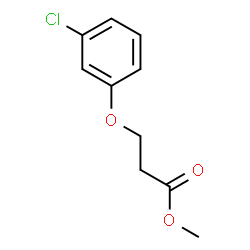 Propanoic acid, 3-(3-chlorophenoxy)-, Methyl ester structure