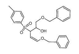 (Z)-1,5-bis(benzyloxy)-3-(4-tolylsulfonyl)-4-penten-2-ol Structure