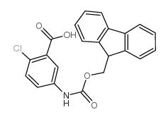 N-FMOC-5-AMINO-2-CHLOROBENZOIC ACID structure