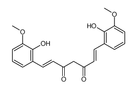 1,7-bis(2-hydroxy-3-methoxyphenyl)hepta-1,6-diene-3,5-dione结构式
