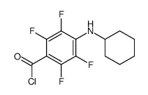4-(cyclohexylamino)-2,3,5,6-tetrafluorobenzoyl chloride Structure