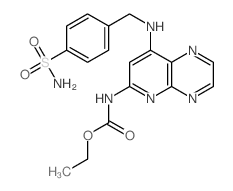 ethyl N-[7-[(4-sulfamoylphenyl)methylamino]-2,5,10-triazabicyclo[4.4.0]deca-1,3,5,7,9-pentaen-9-yl]carbamate picture