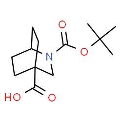2-[(tert-butoxy)carbonyl]-2-azabicyclo[2.2.2]octane-4-carboxylic acid结构式