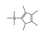 trimethyl-(2,3,4,5-tetramethylcyclopenta-1,3-dien-1-yl)silane结构式