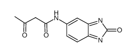 5-ACETOACETYLAMINOBENZOIMIDAZOLONE Structure