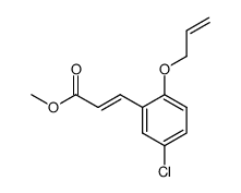 Methyl 3-(2-allyloxy-5-chlorophenyl)propenoate结构式