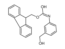 9H-fluoren-9-ylmethyl N-[3-(hydroxymethyl)phenyl]carbamate结构式